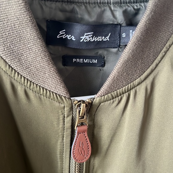 Ever Forward Olive Green Bomber Jacket - Picture 3 of 6